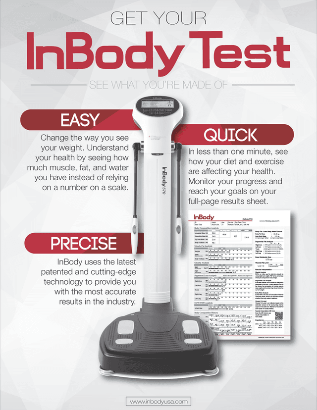 In body testing infographic.