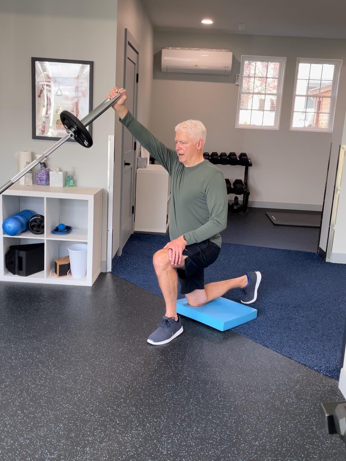 Client training in gym